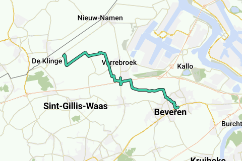 De Klinge Beveren Recreatieve Fietsroute RouteYou