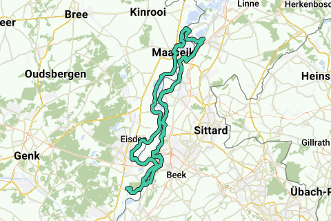 Rekem Maasfietsroute Knooppunt Recreatieve Fietsroute Routeyou