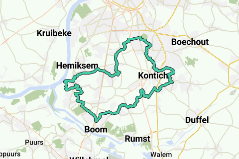 Boom Schelle Wilrijk Kontich Recreatieve Fietsroute Routeyou