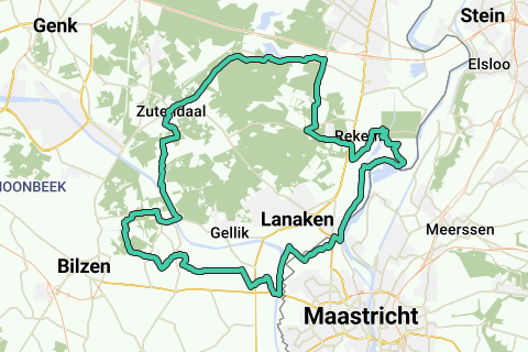 Zutendaal Smeermaas Maasmechelen Zutendaal Fietsroute Routeyou