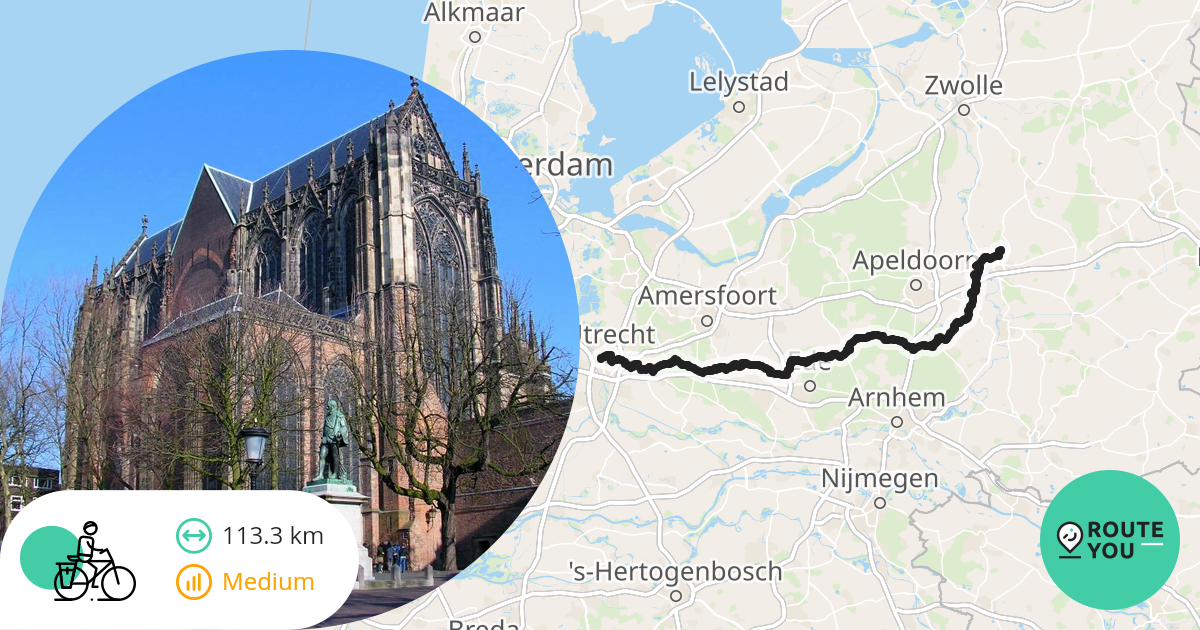 Schalkhaar Utrecht Via Lunteren Recreatieve Fietsroute RouteYou