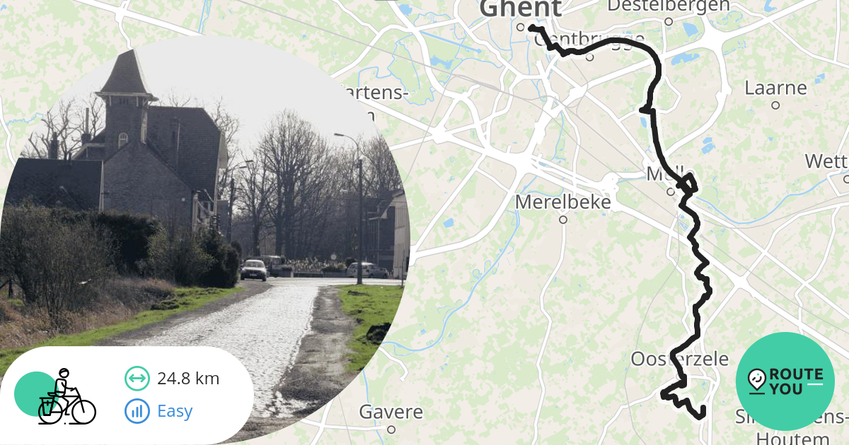 Oosterzele Gent Recreatieve Fietsroute RouteYou