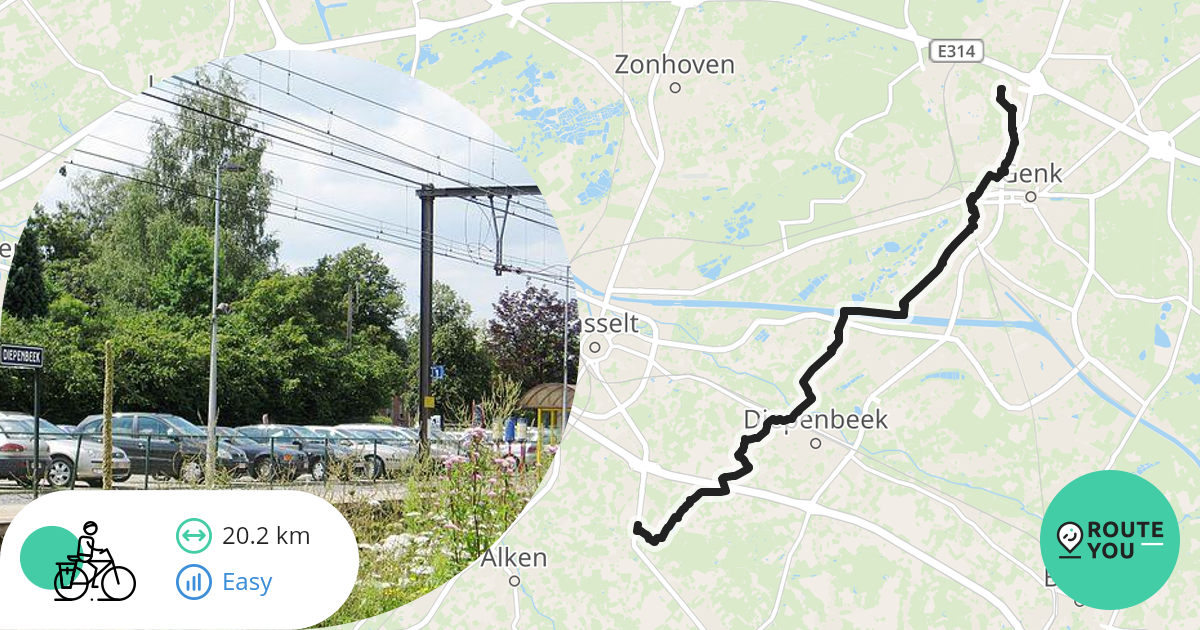 Hasselt Genk Recreatieve Fietsroute Routeyou