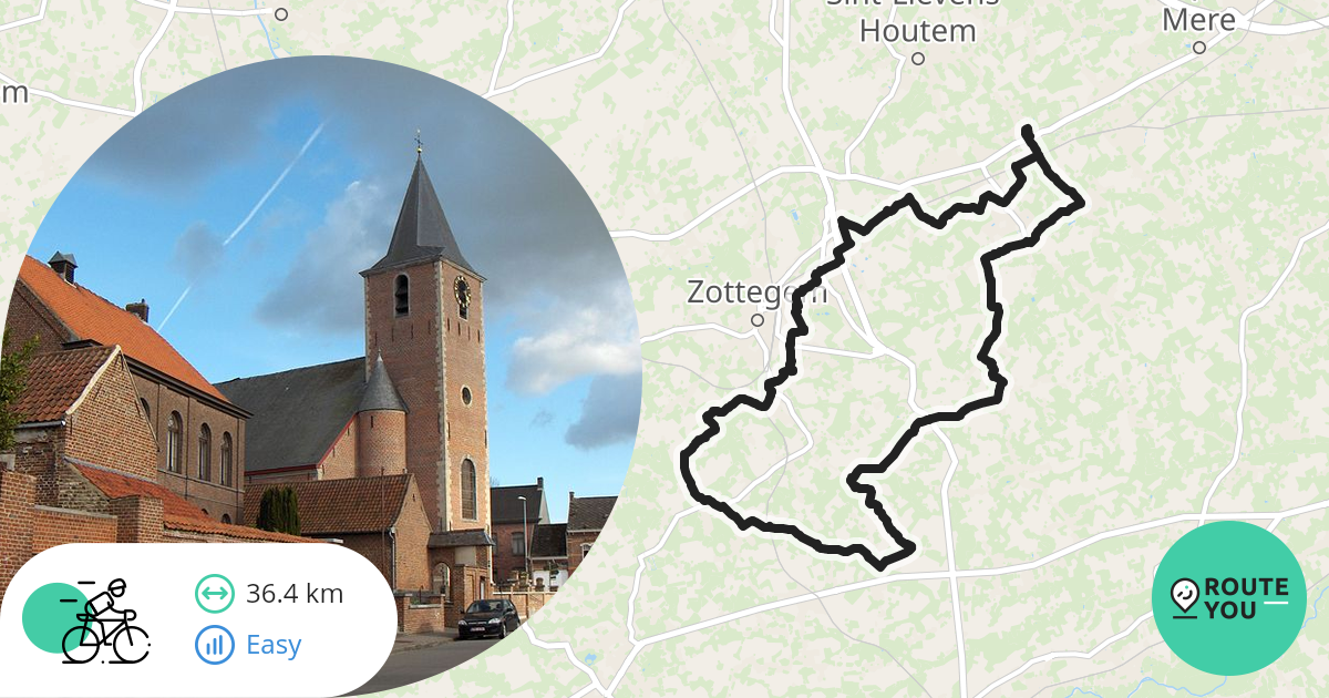 Borsbeke 60 Km Racefietsroute RouteYou