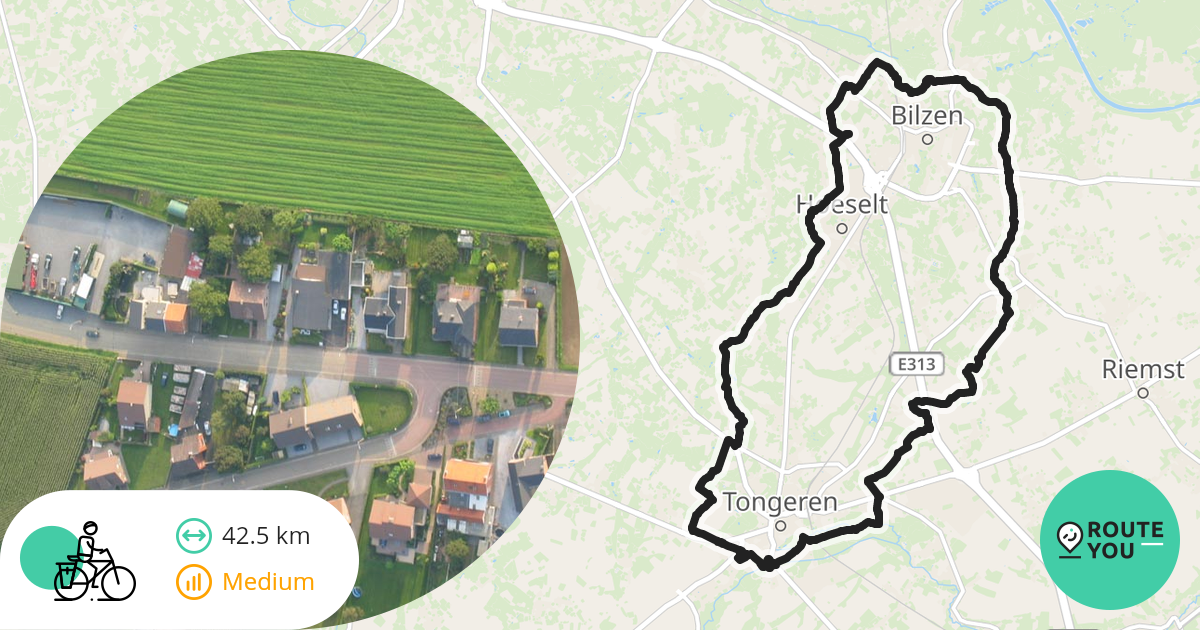 Tongeren Rond Bilzen Recreatieve Fietsroute Routeyou