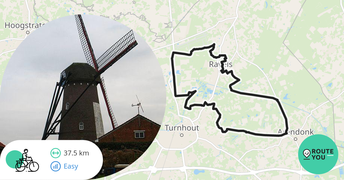 Turnhout Ravels De Lusthoeven Recreatieve Fietsroute RouteYou