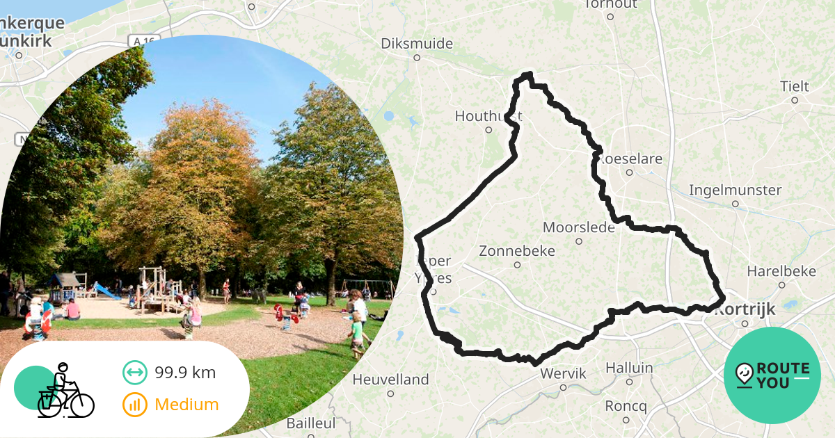 Handzame Kortrijk Recreatieve Fietsroute RouteYou