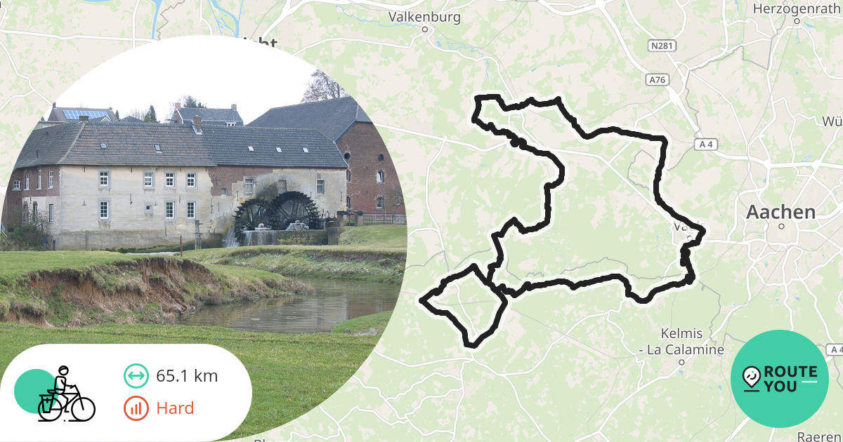 Wijlre Teuven Vaals Recreatieve Fietsroute Routeyou