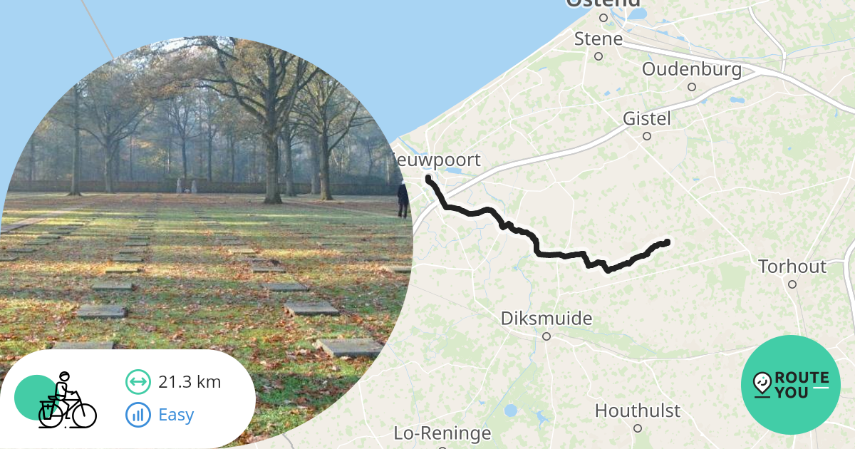 Koekelare Nieuwpoort Recreatieve Fietsroute RouteYou