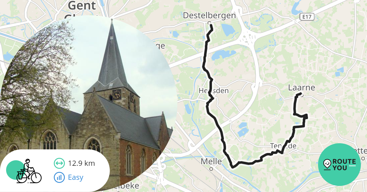 Laarne Destelbergen Recreatieve Fietsroute RouteYou