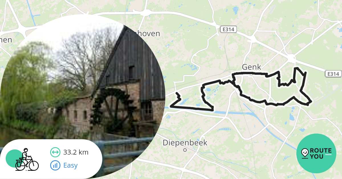 Genk Winterslag Recreatieve Fietsroute RouteYou