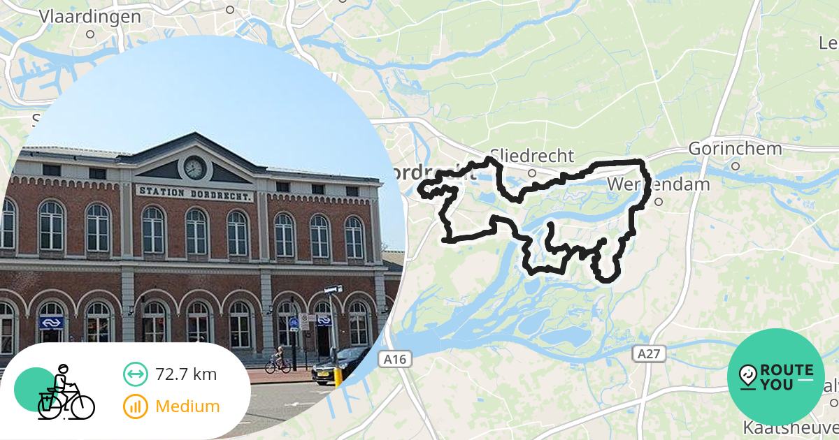 Dordrecht Recreatieve Fietsroute RouteYou