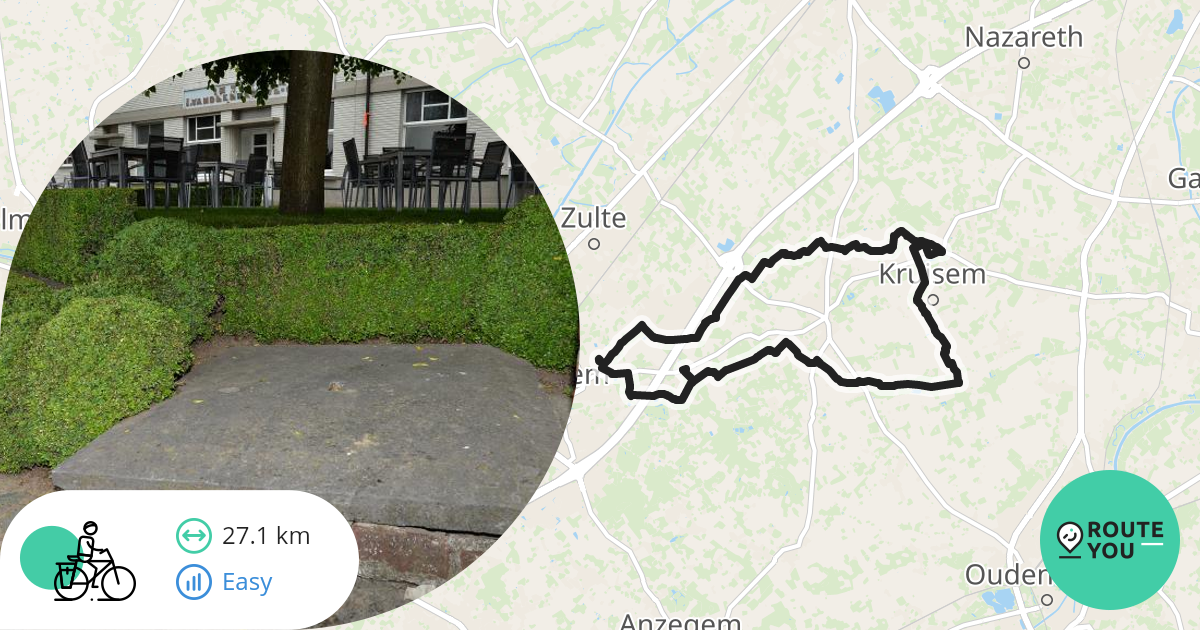 Waregem Recreatieve Fietsroute Routeyou