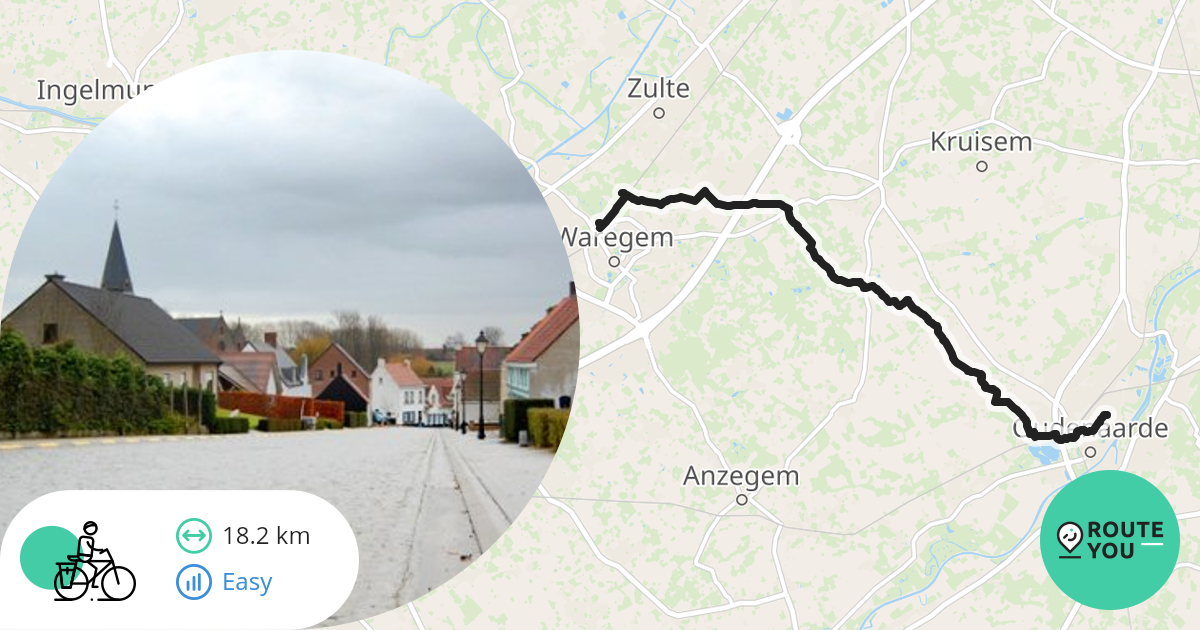 Waregem Oudenaarde Recreatieve Fietsroute RouteYou