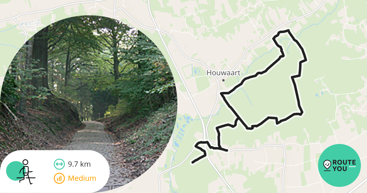 Houwaart Wandelroute RouteYou