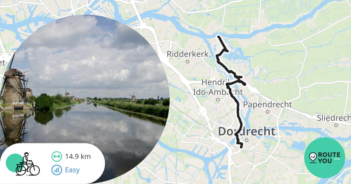 Kinderdijk Dordrecht Recreatieve Fietsroute Routeyou