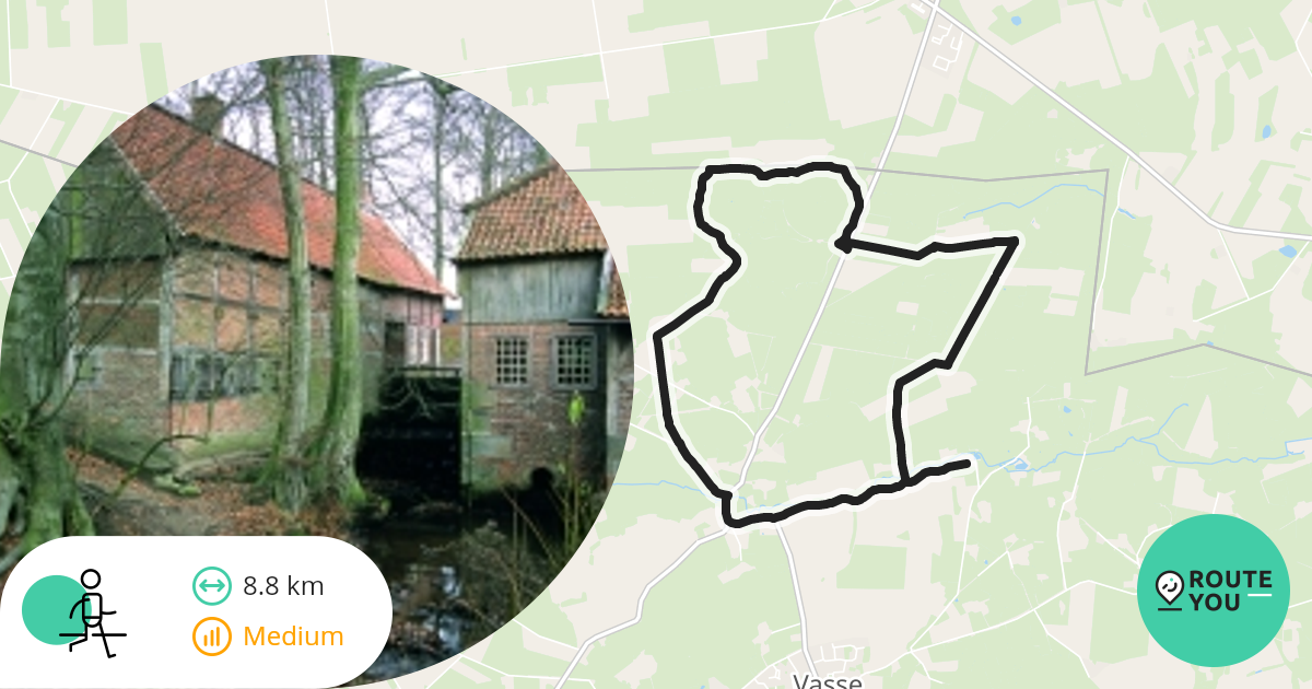 Molen Van Bels Door Dal Van Mosbeek Wandelroute RouteYou