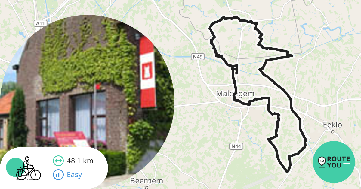 Aardenburg Recreatieve Fietsroute RouteYou