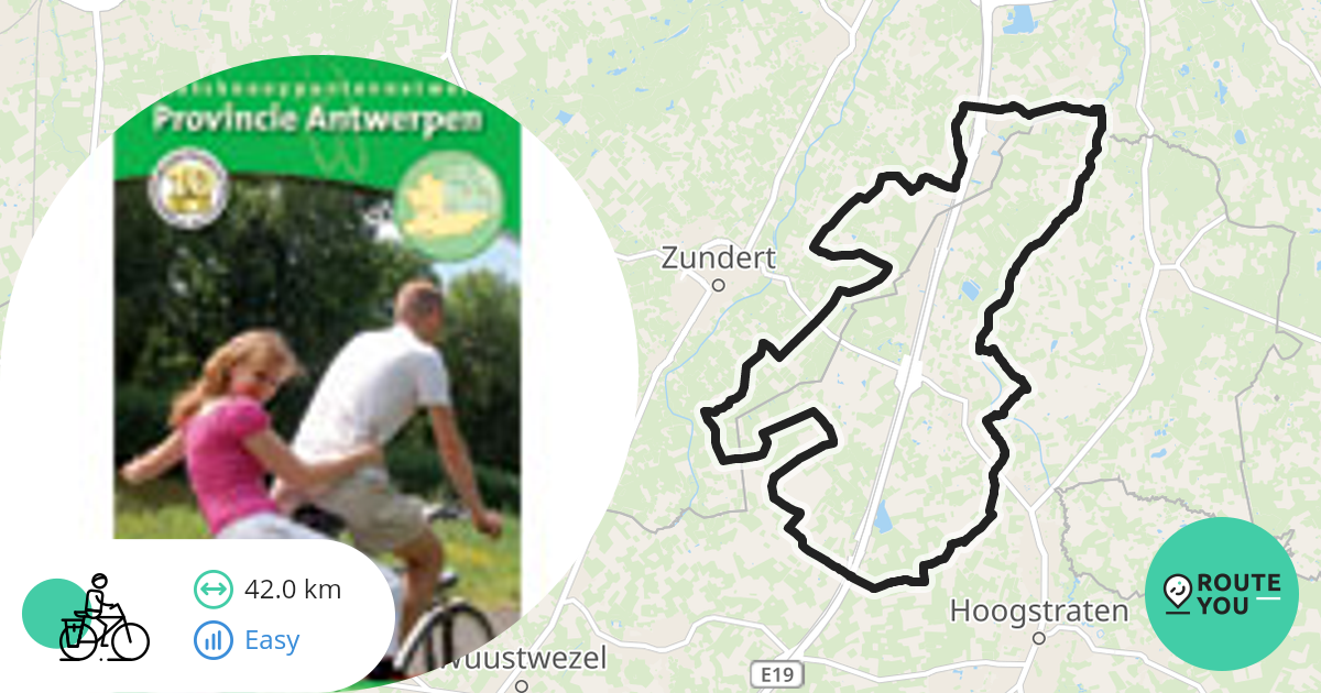 Knooppuntenroute Nabij Hoogstraten Recreatieve Fietsroute Routeyou