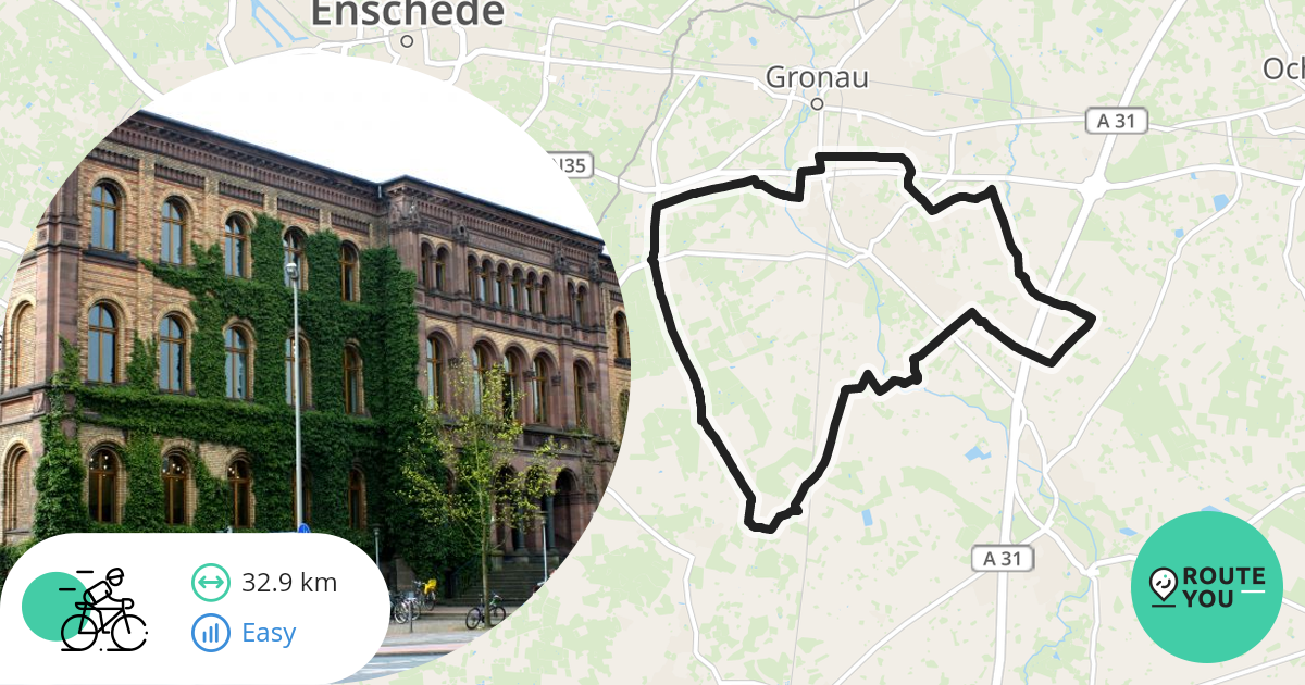 Höhepunkt in der Region Gronau Westfalen Rennradroute RouteYou