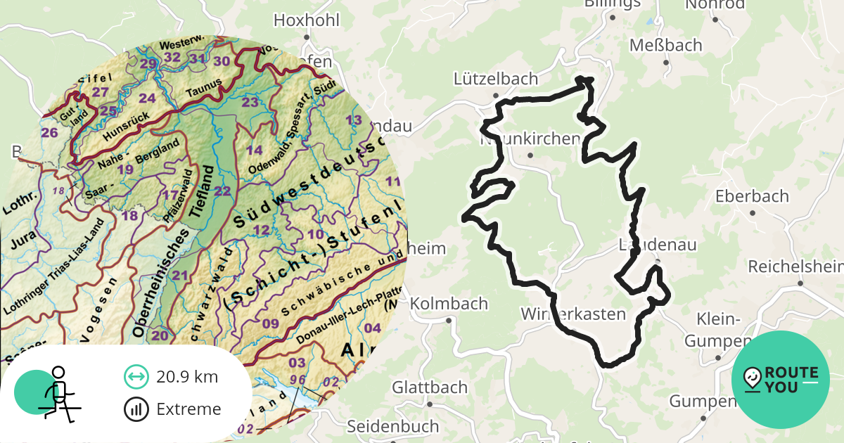 Über unbefestigte Wege Region entdecken Spazierwege RouteYou