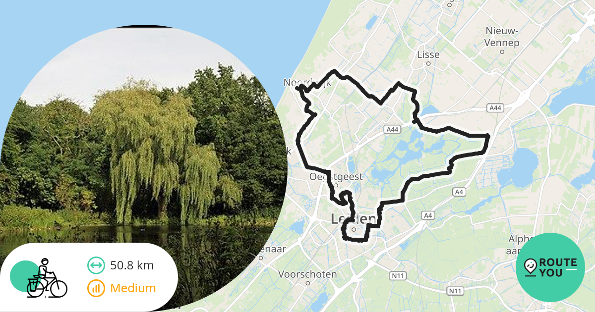 Happen En Trappen Laveren Door Leiden Recreatieve Fietsroute Routeyou