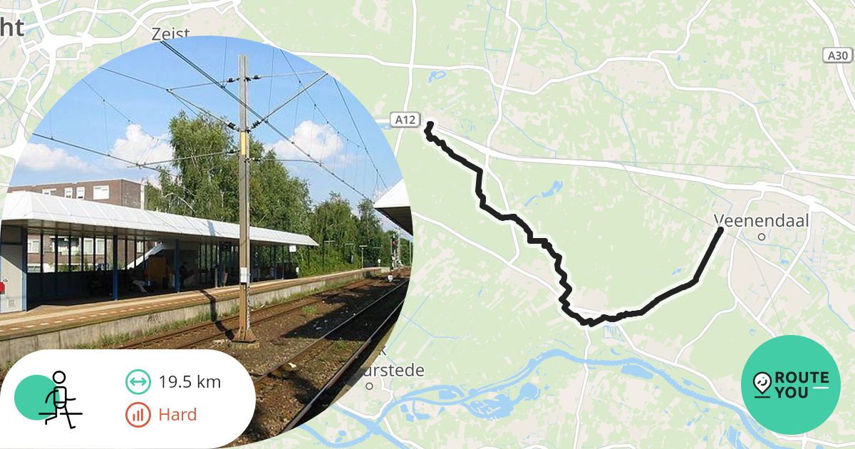 Veenendaal West Maarn Wandelroute RouteYou