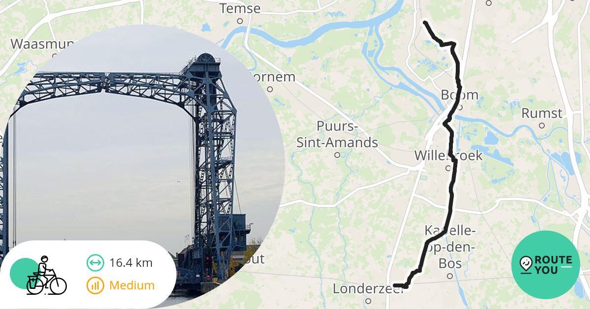 Schelle Londerzeel Recreatieve Fietsroute Routeyou