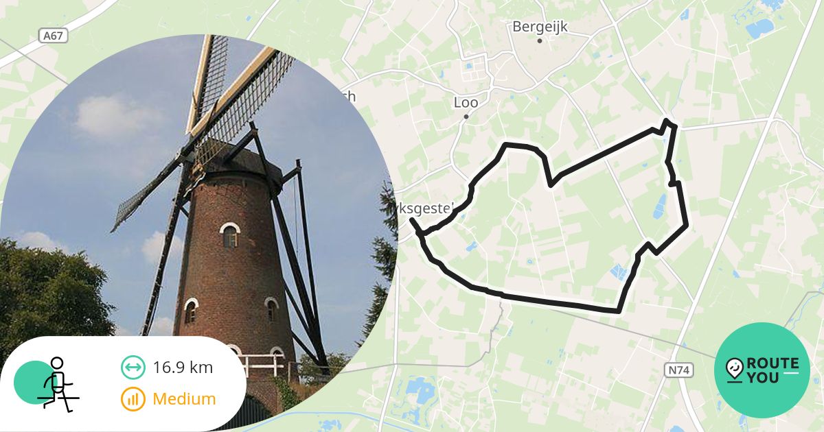 Wandelen Langs Rustige Wegen Wandelroute RouteYou