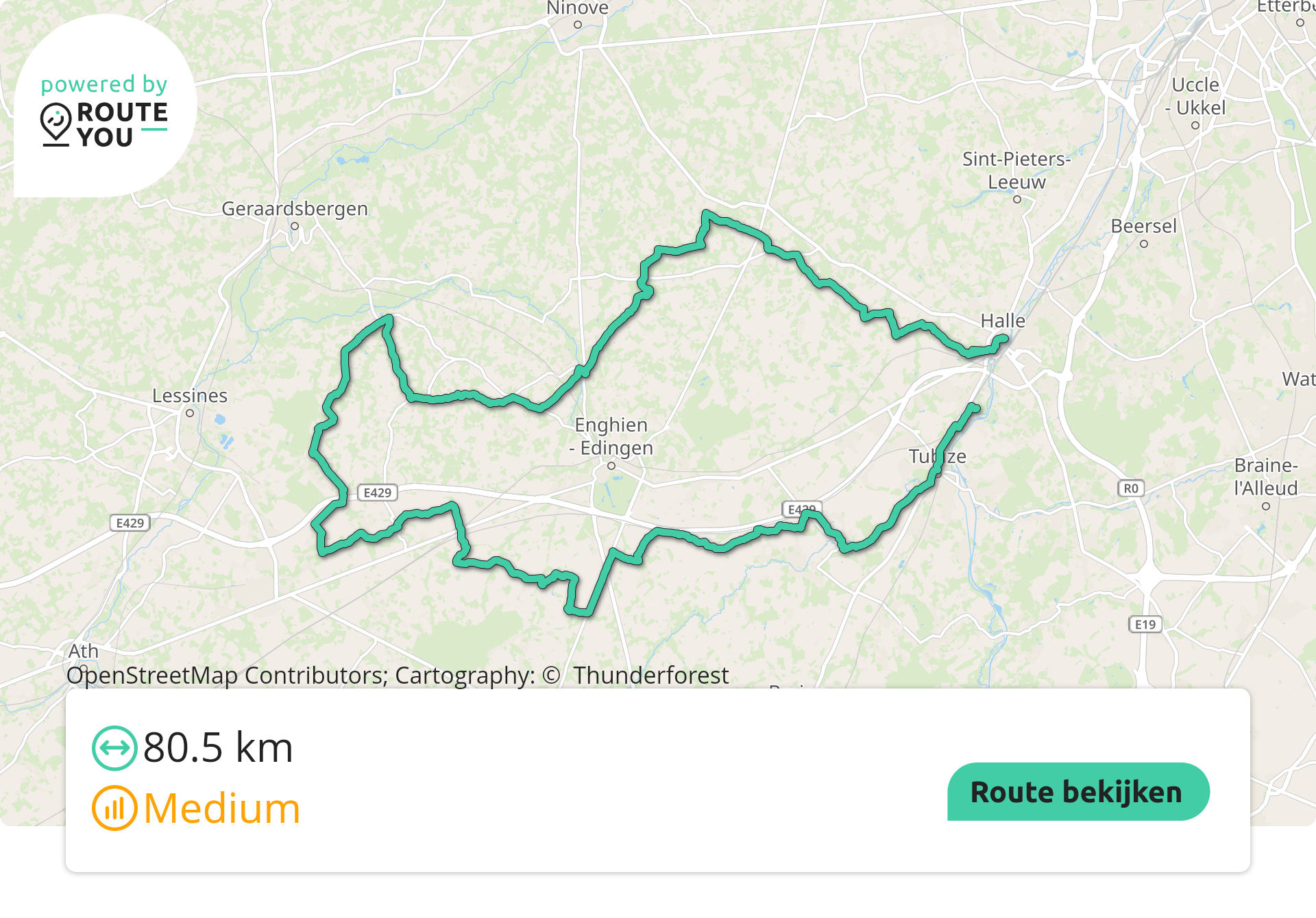 80.5 KM Halle-Hellebeek-Lembeek