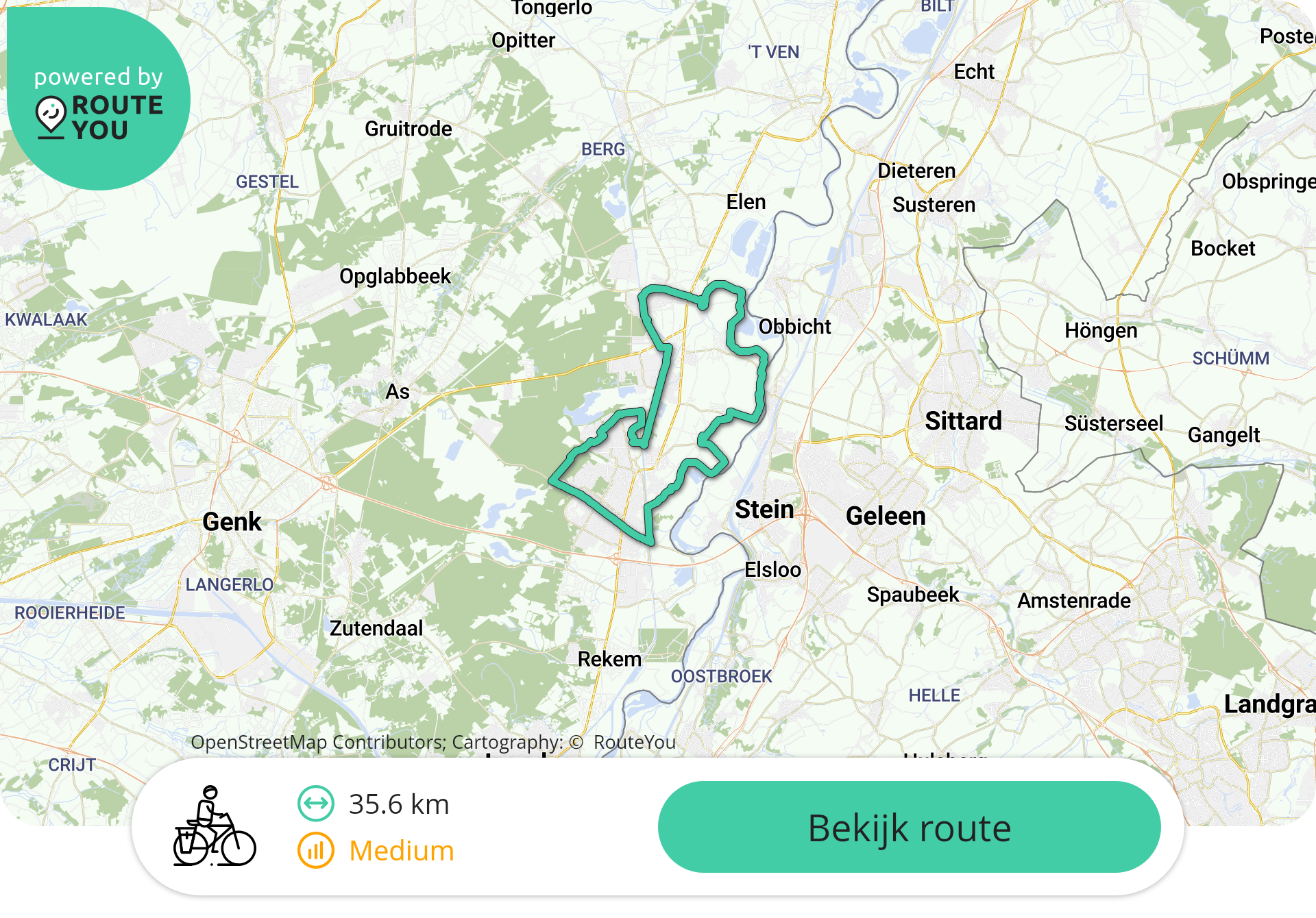 Fietsroute Limburg