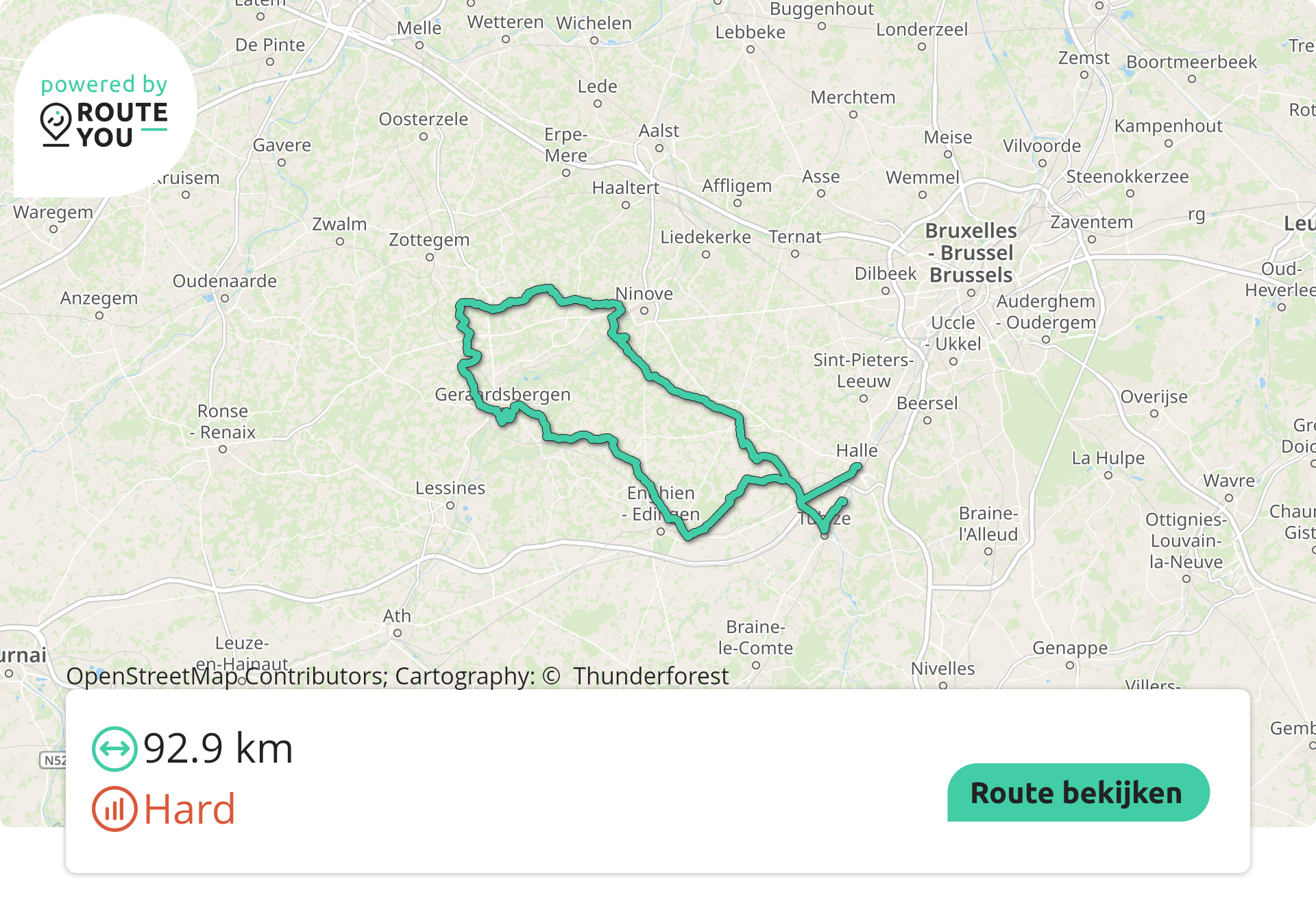 93 KM Halle - Smissenhoek-Lembeek