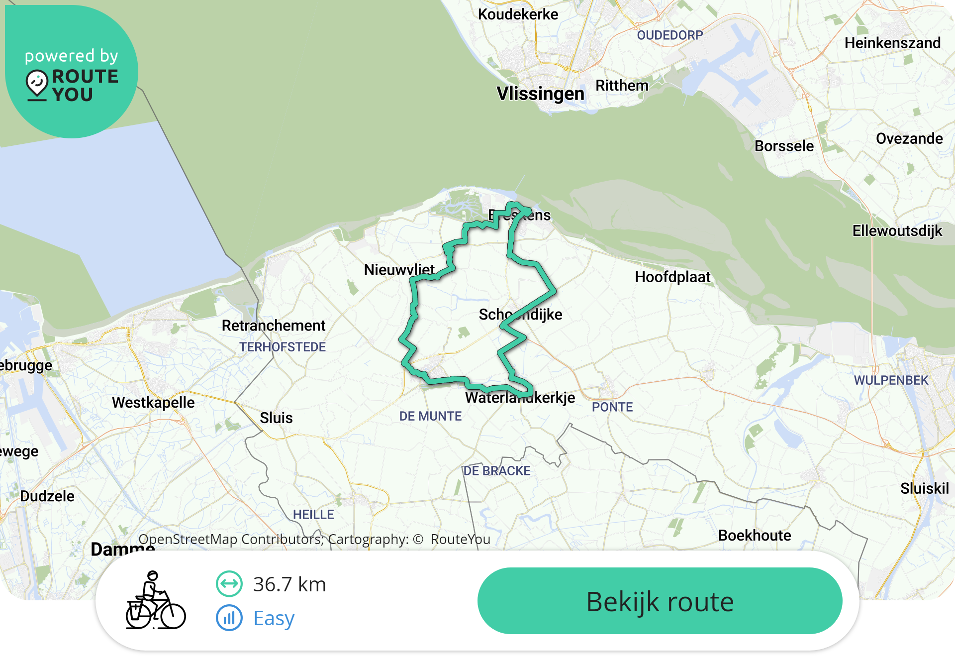 Borrelfietsroute Borrelfietsroute (omgeving Breskens, Schoondijke, Oostburg en Groede )