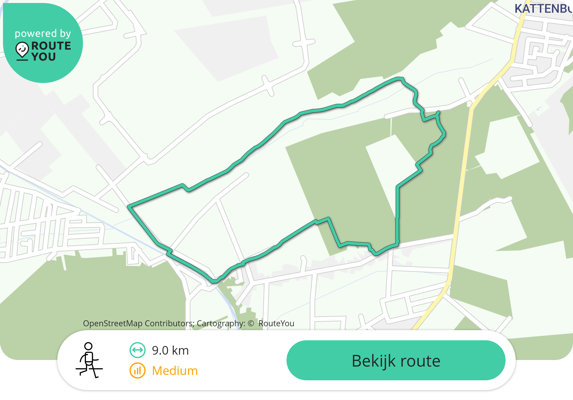 Wandelroute Kattenbos Lommel 9 km