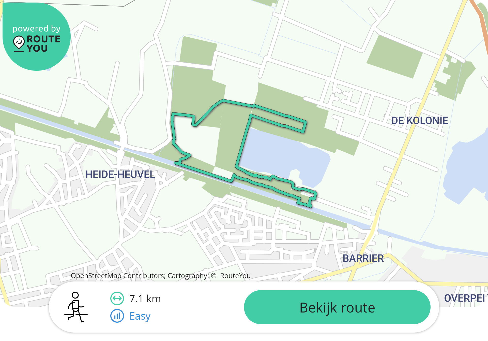 Wandelroute Heuvelse Heide Lommel 7 km