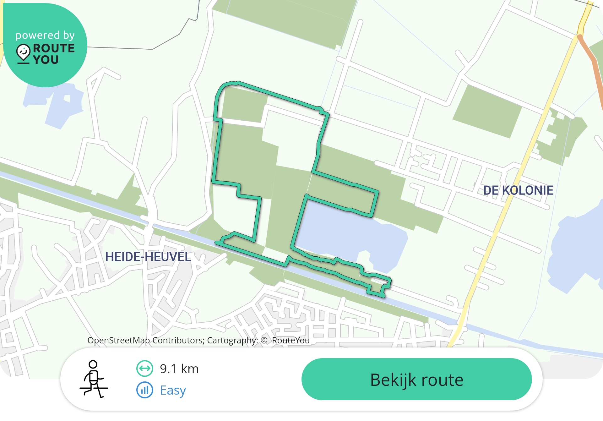 Wandelroute Heuvelse Heide Lommel 9 km