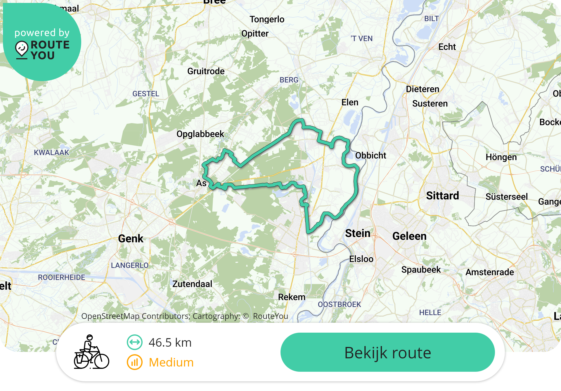 Fietsen tussen Maas en Mijn