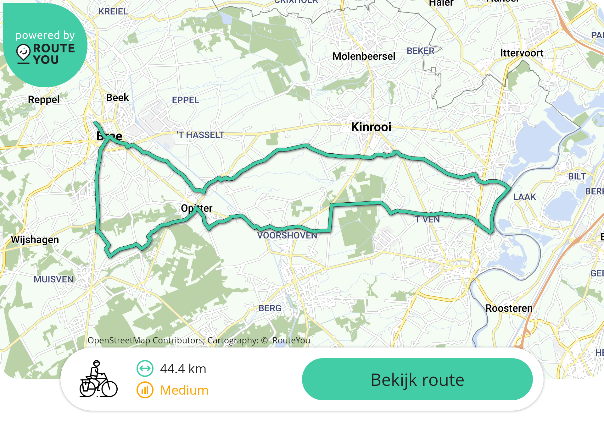 Fietsroute Limburg