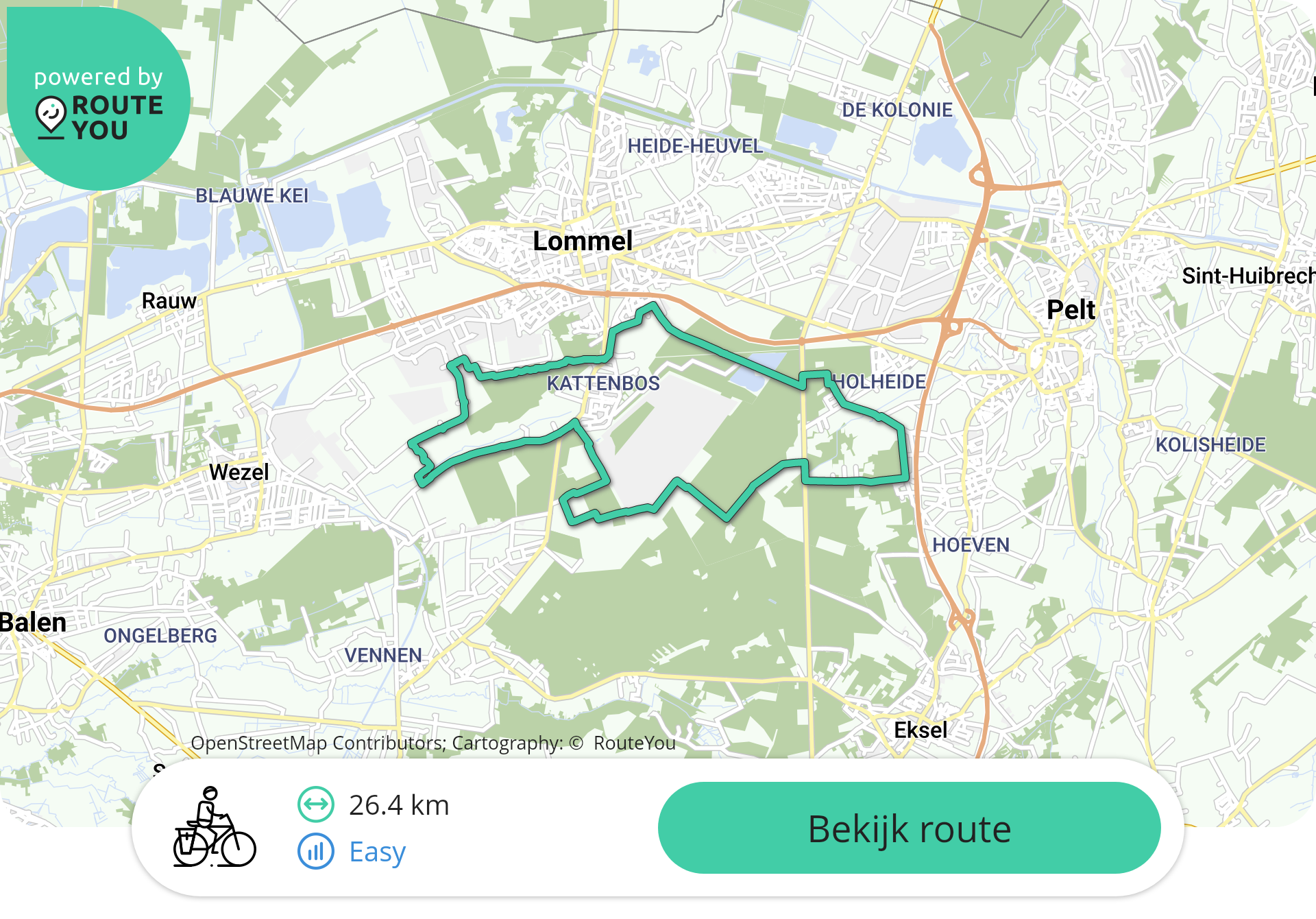 Histories in Kattenbos vanop de fiets