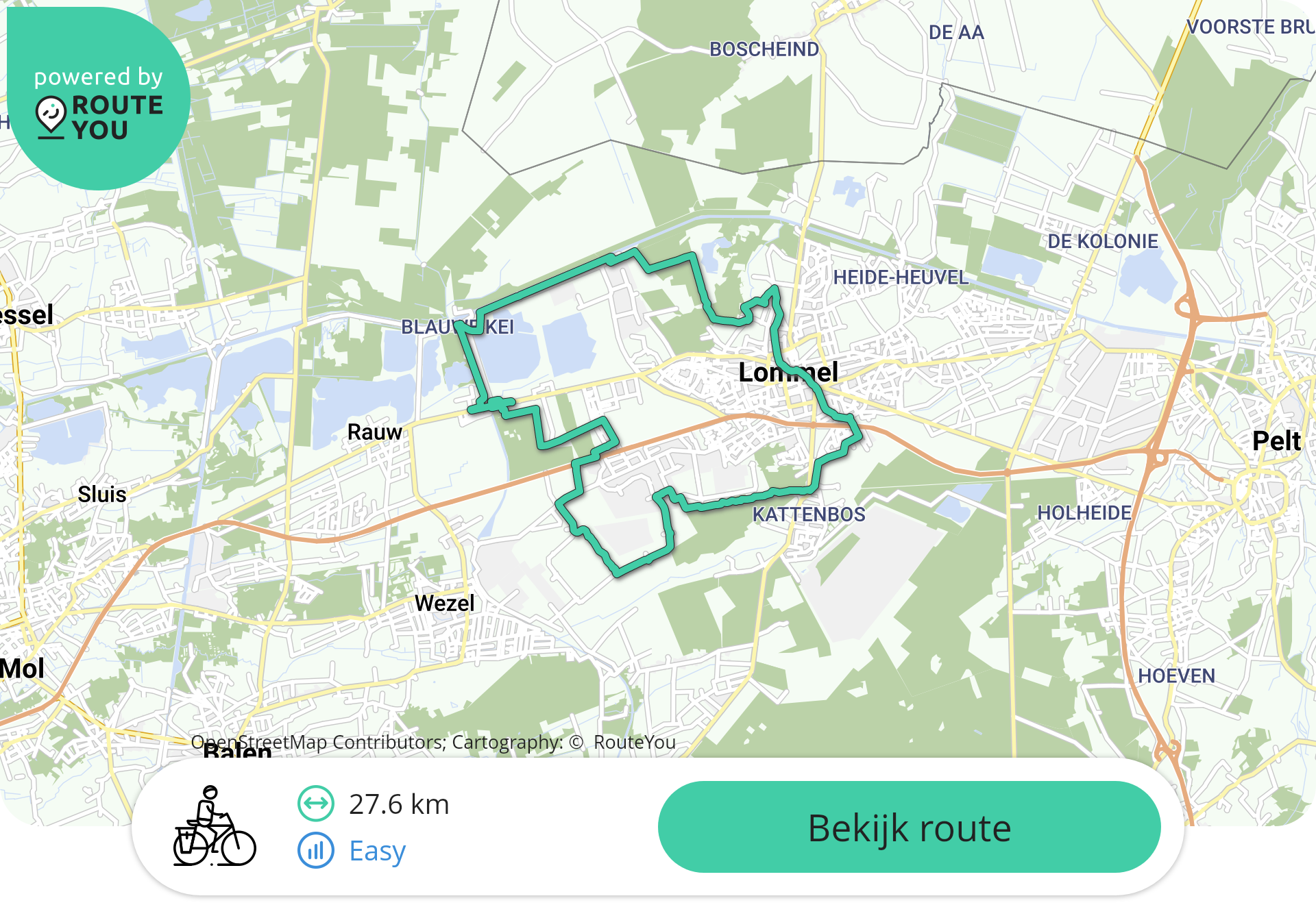 Uitzichten vanop de Kristalpark fietsbrug