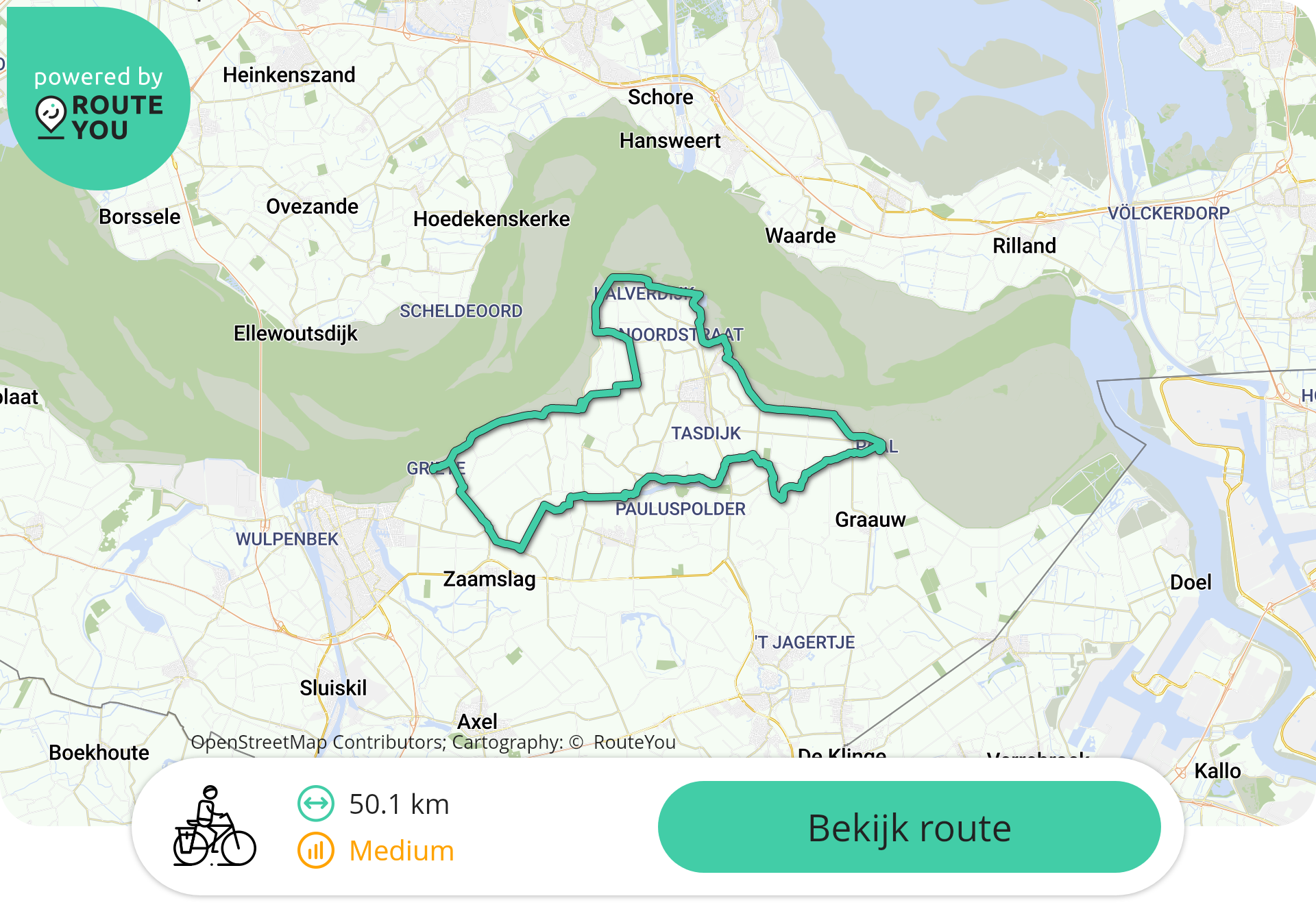 Borrelfietsroute Borrel fietsroute: Langs de Schelde en door de polders