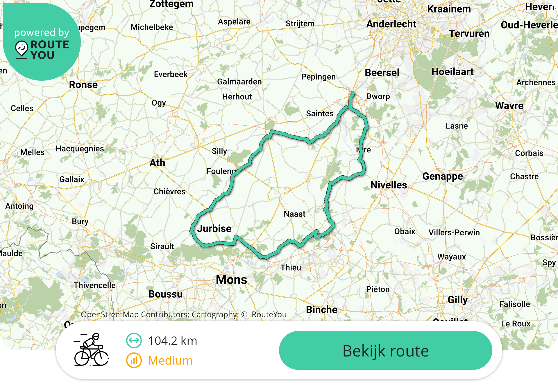 Halle-Ecaussinnes-Obourg-Herchies-Lembeek