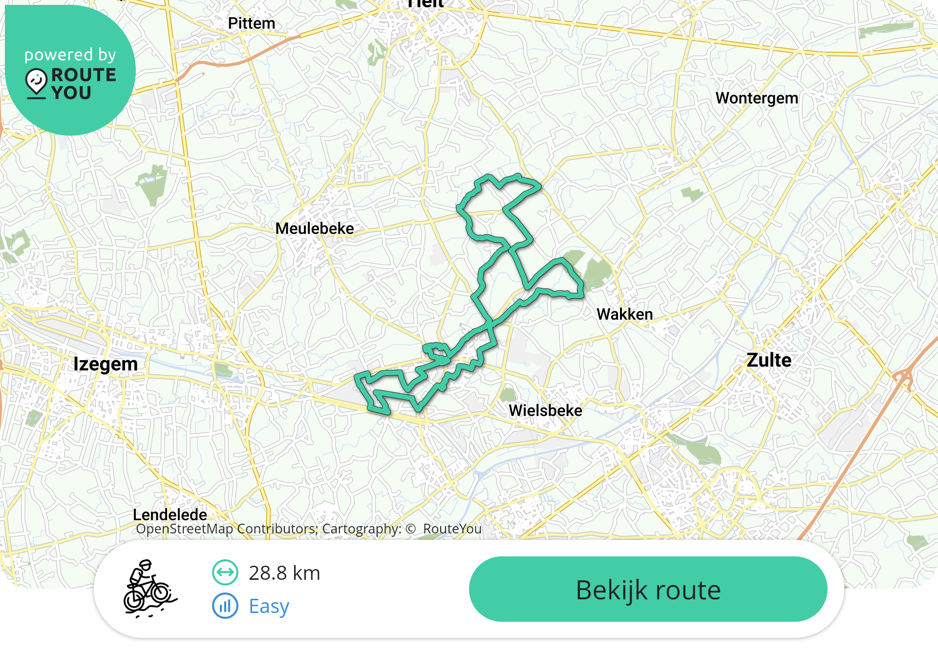 Erfgoedfietsroute in Oostrozebeke