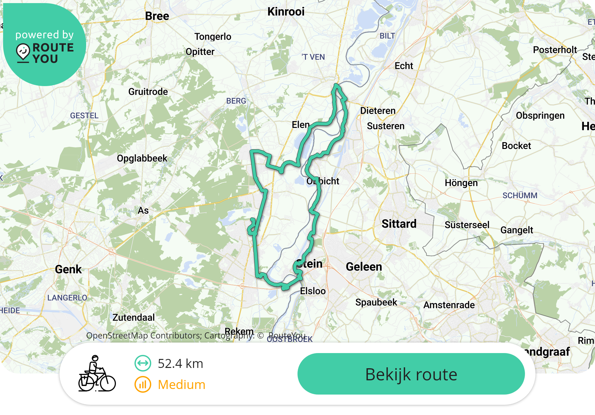 Fietsroute Limburg