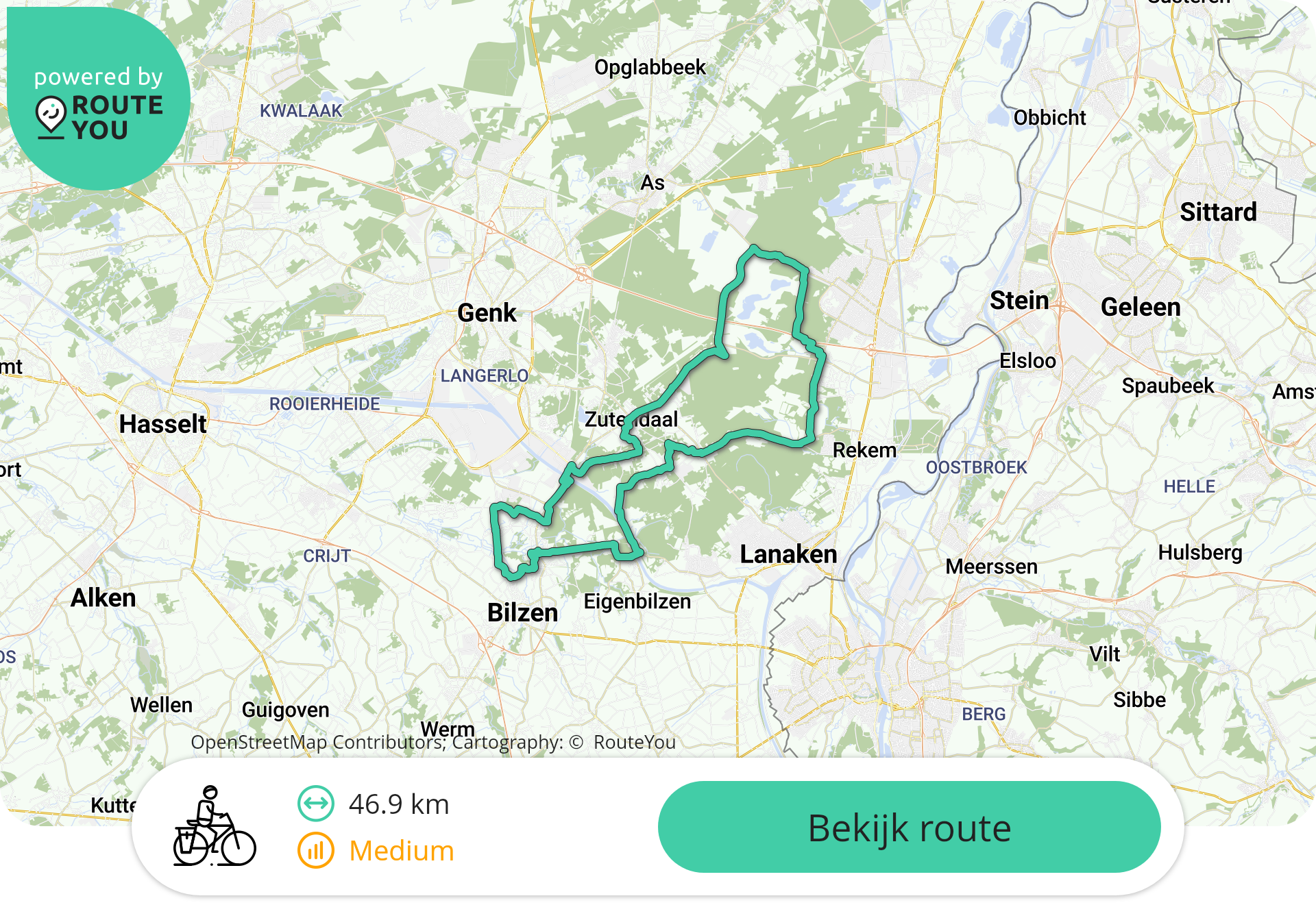 Fietsroute Heers / regio