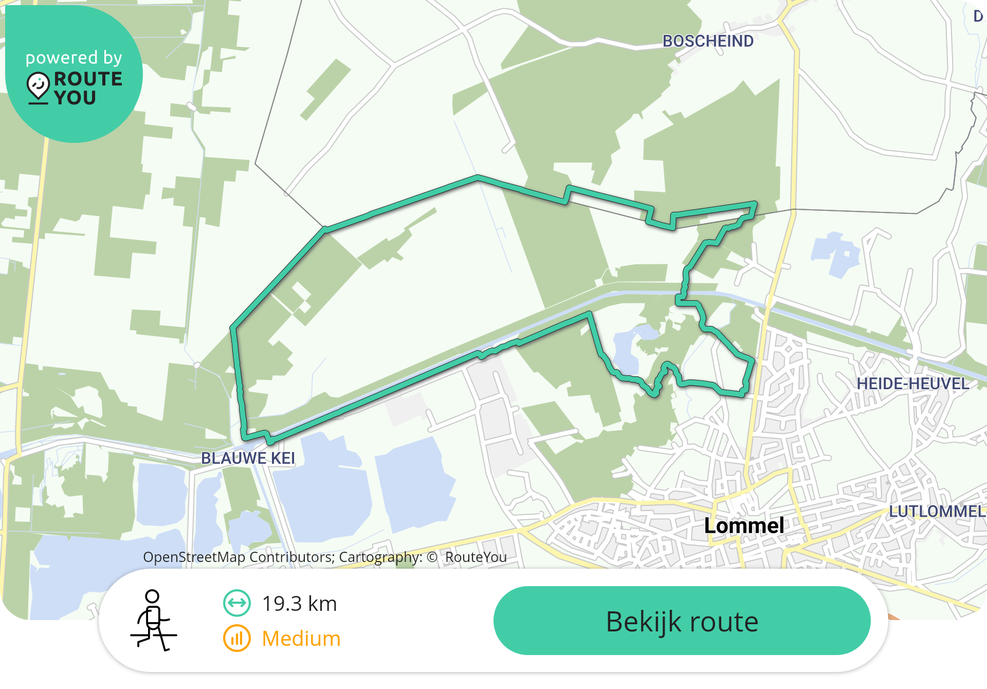 Stap op de grens met Nederland