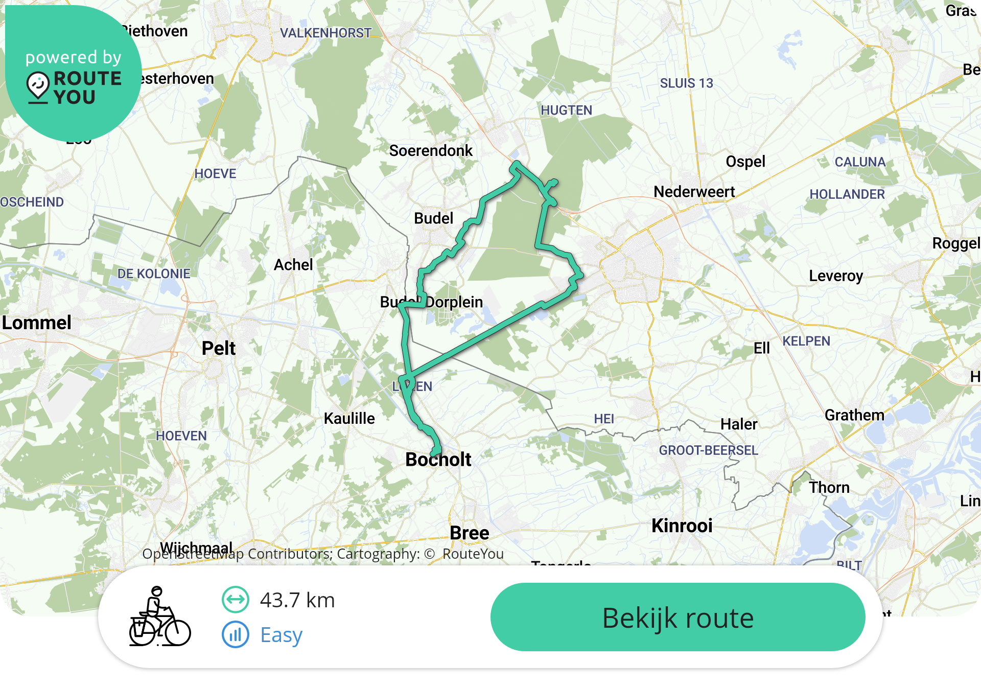 Fietsroute Bocholt