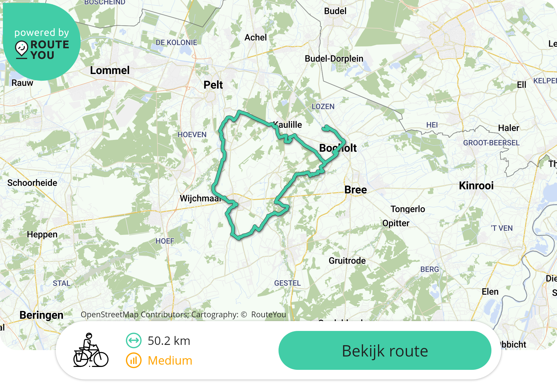 Fietsroute Bocholt