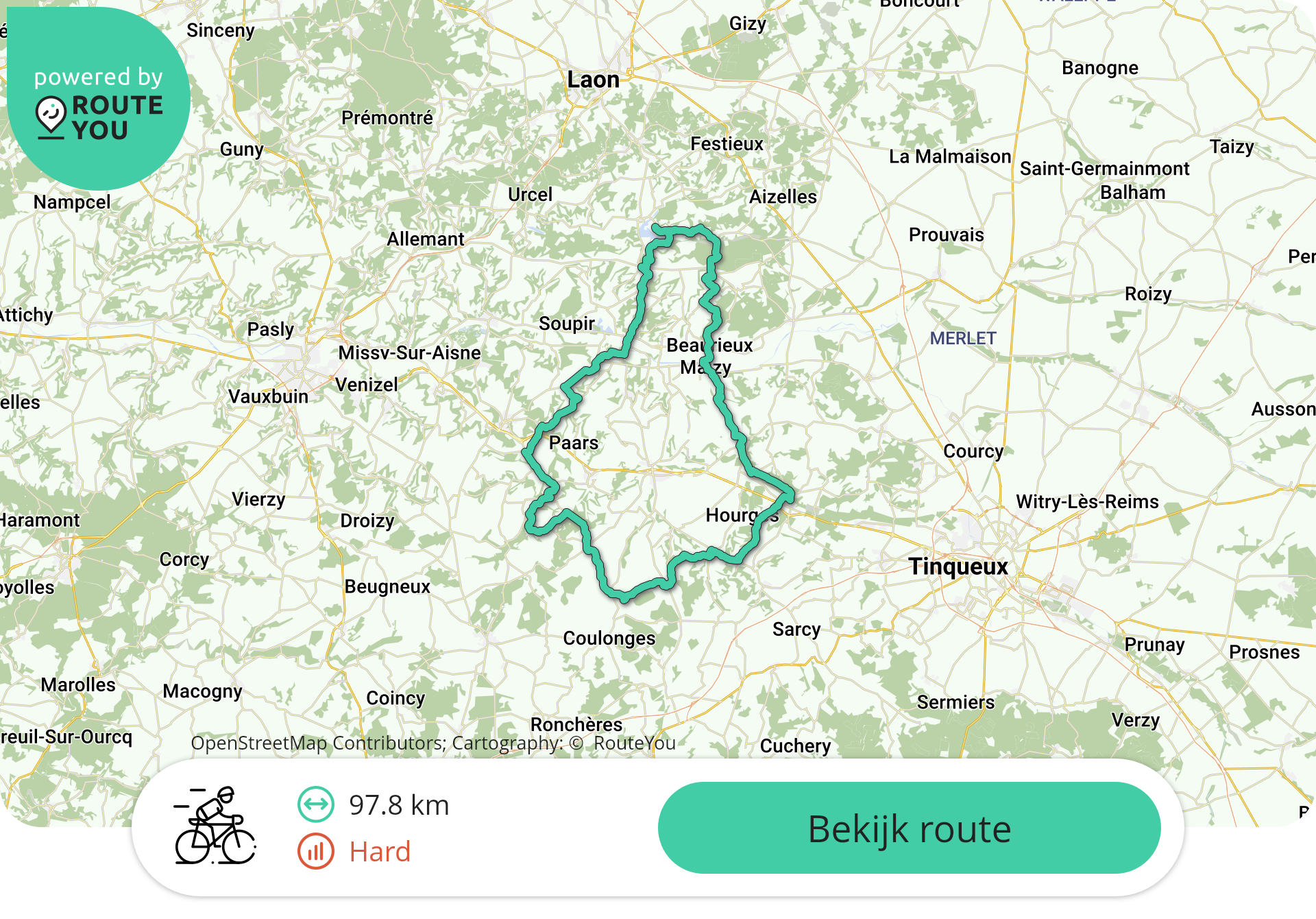 Chamouille naar zuiden