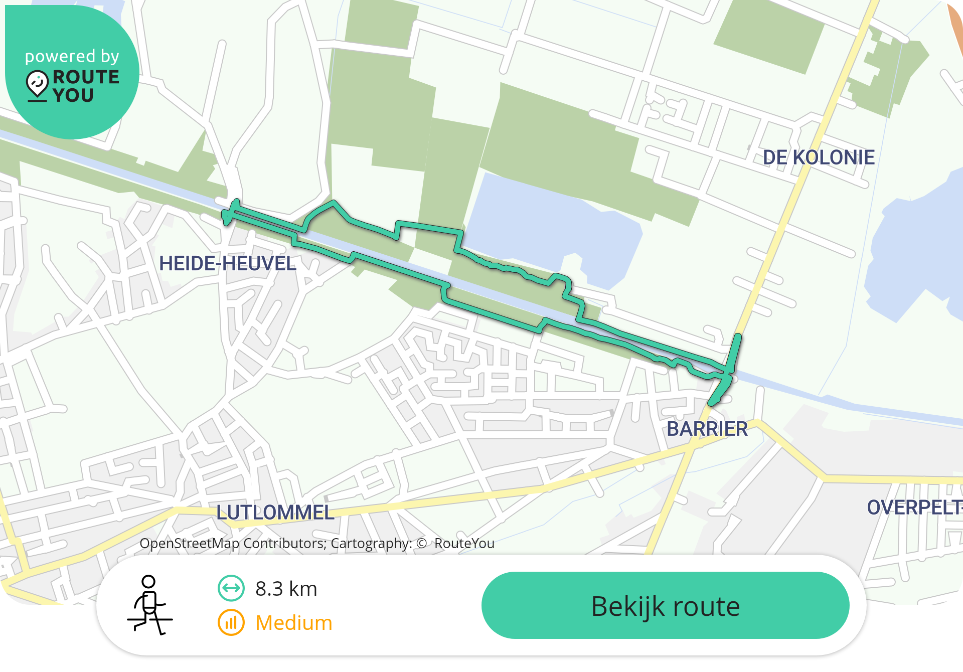 Stroomopwaarts langs Kanaal Bocholt-Herentals